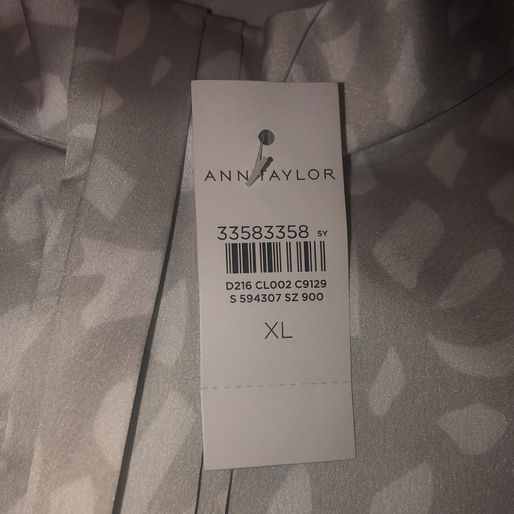 Ann Taylor Animal Print Twist Neck Shift Dress - Picture 5 of 6